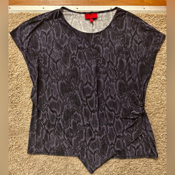 Jennifer Lopez Woman XXL Purple Snake Skin Crisscross design Great Condition - Picture 1 of 14